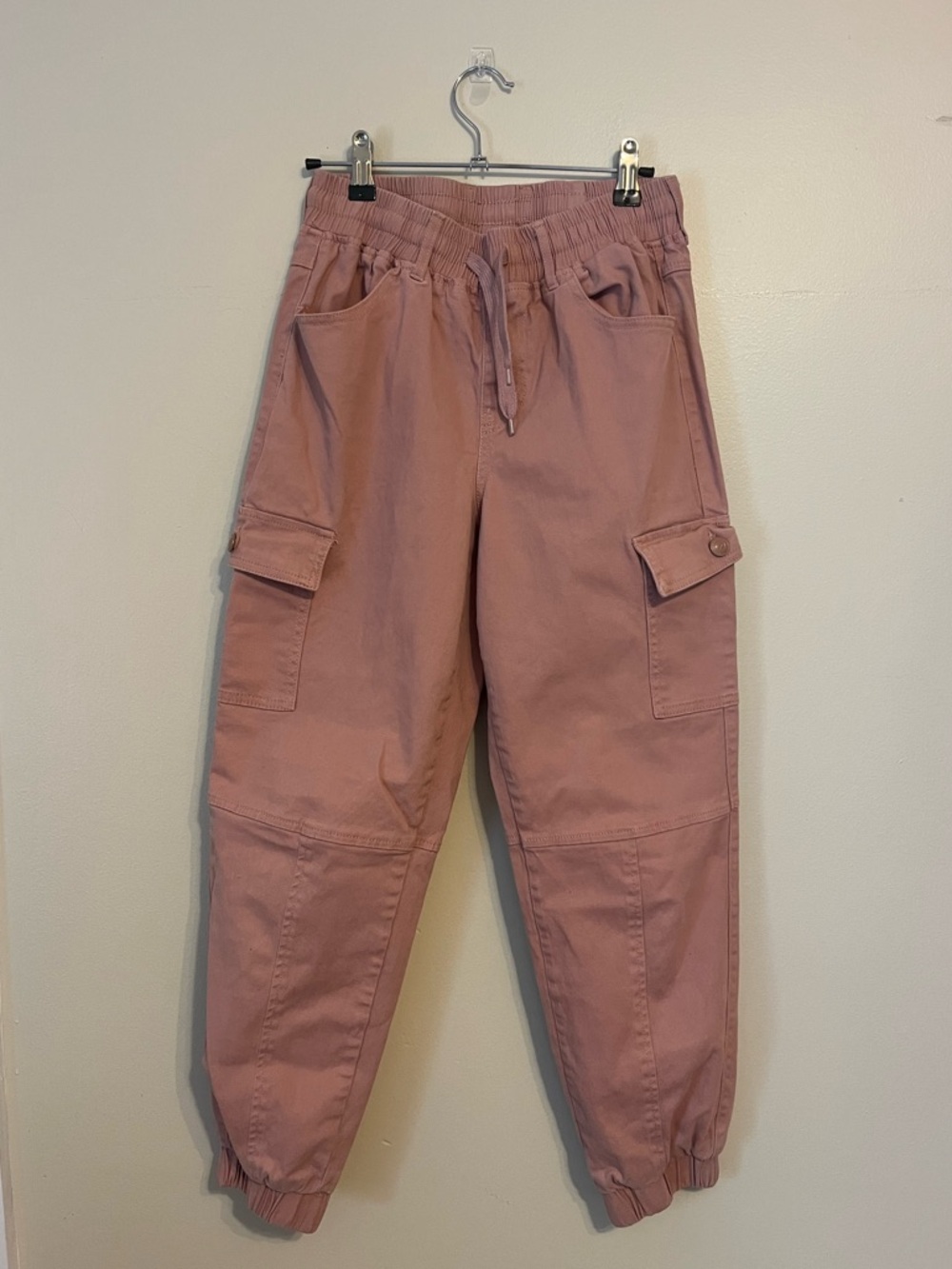 Women’s (Junior's) Dusty Pink Cargo Joggers